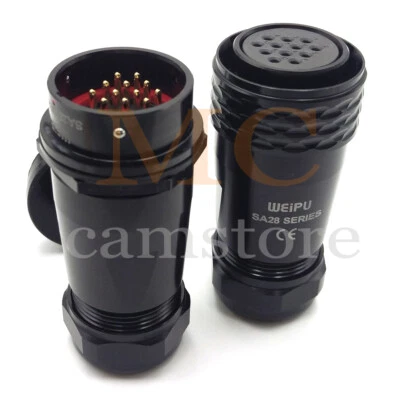 SA28  WEIPU 12Pin Waterproof Connector Plug Socket, Industrial Power Connector - Image 1 of 4