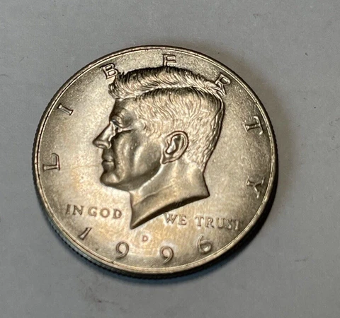 Double Headed Trick Coin 1996-D U.S. Kennedy Half Dollar Coin Cover