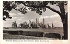 Manhattan Skyline from Governor's Island New York City NY 1930's Postcard B500