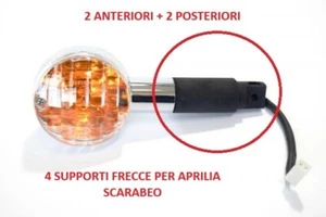 4x Supporti frecce anteriori e posteriori Aprilia Scarabeo in TPU! NO PLASTICA! - Imagen 1 de 2