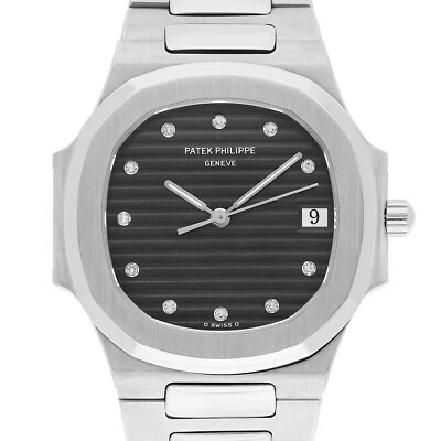 Reloj Patek Philippe Nautilus Cuarzo 33mm Esfera Negra Acero Inoxidable 3900/1 B/P Foto 1 de 4