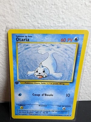 Pokémon French Base Set 1st EDITION Otaria/Seel 41/102 RARE -MINT - Image 1 of 2