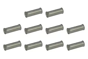 2 AWG TEMCo Butt Splice Connector Tin Plated Copper Uninsulated Gauge. 10 Pack - Picture 1 of 5