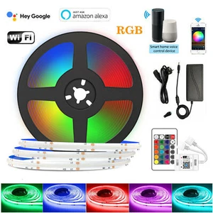 COB LED Streifen RGB Stripe 24V Leiste Band superhell Wifi Alexa dimmbar 5m-20m  - Bild 1 von 18