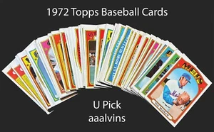 1972 Topps Baseball Cards - You Pick - aaalvins - Picture 1 of 133