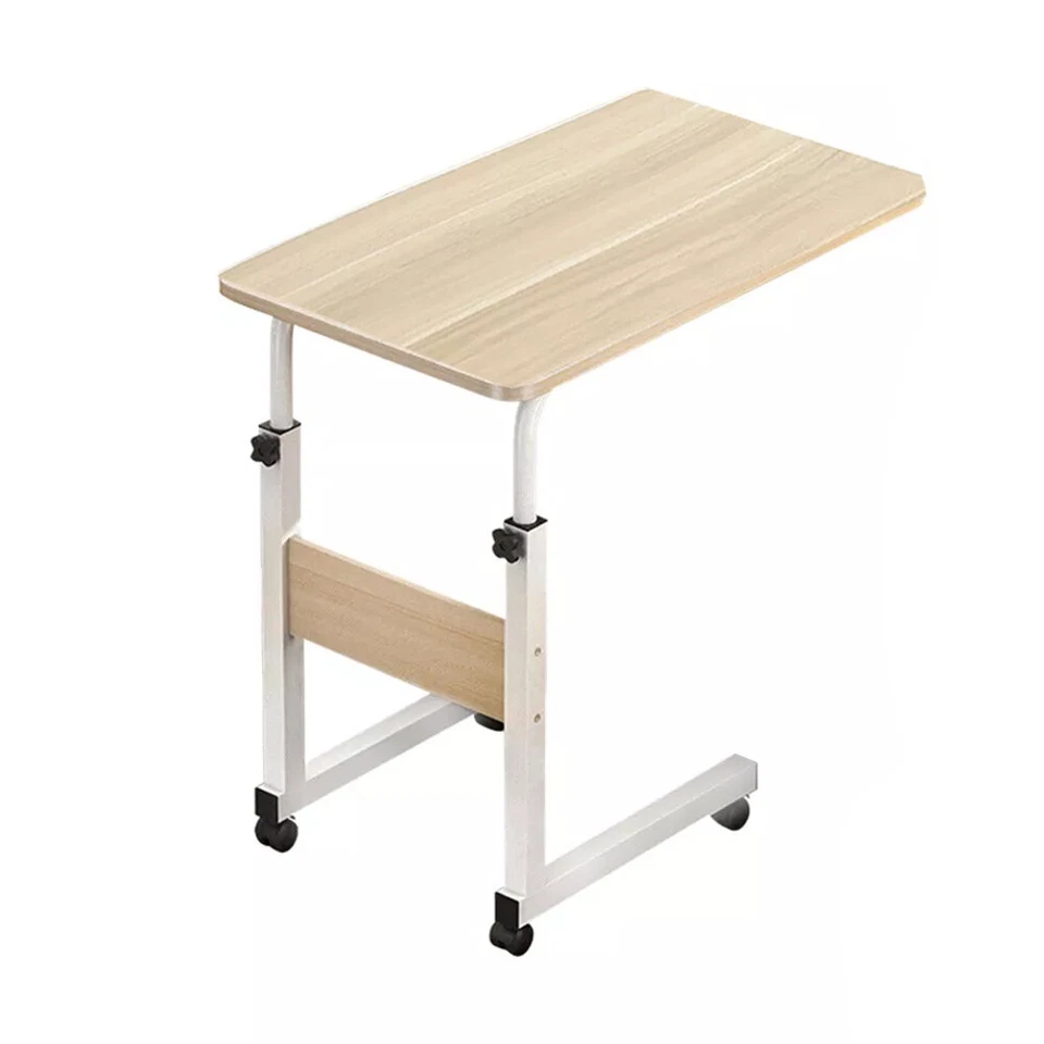 Portable Over Bed Chair Table Hospital Overbed Height Adjustable Laptop Tray UK