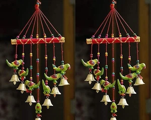 Handcrafted Rajasthani Door Wall Hanging for Home Decor, Pack of 1 (Green) - Picture 1 of 5