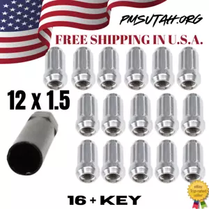 16 Spline Lug Nuts 2018–2021 Can-Am Maverick X3 X RC Turbo 64" Tapered Chrome - Bild 1 von 7