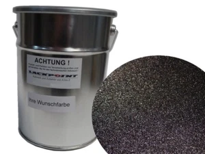 0,5 Liter Spritzfertigen Basislack geeignet für Porsche 746 Schwarz Metallic Au - Bild 1 von 1