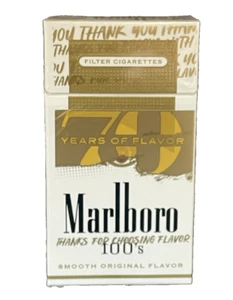 EMPTY MARLBORO GOLG Pack 100's Collectible MARLBORO 70 Years Anniversary w/Code - Bild 1 von 14