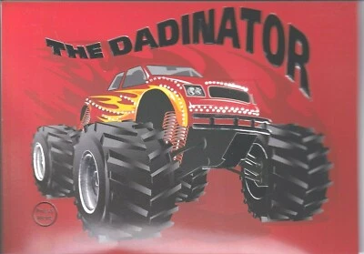 PAPYRUS FATHER'S DAY CARD NIP (MSRP $7.95) DADINATOR LIGHT UP & SOUND CARD (Q1) - Image 1 of 2