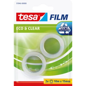 Tesafilm Eco E Chiaro Trasparente Rotolo 10m X 15mm 2 Pezzi - Foto 1 di 1