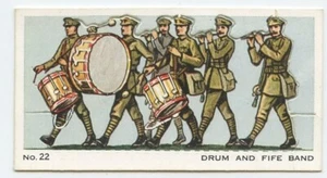 Mitchell's Prize Crop Zigarettenkarte A Model Army DRUM AND FIFE BAND #22 - Bild 1 von 2