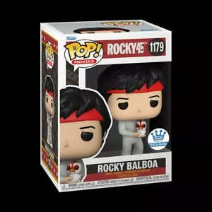 Neue Funko POP! 45TH ROCKY BALBOA WITH CHICKEN #1179 FUNKO EXCLUSIVE - Bild 1 von 4