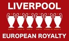LIVERPOOL FC EUROPEAN ROYALTY 5FT X 3FT FLAG | YNWA LFC | FAST DISPATCH