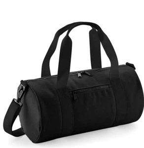 Bagbase Barrel Bag Mini Small Holdall Gym Duffel Varsity Travel Sport Shoulder - Picture 1 of 10