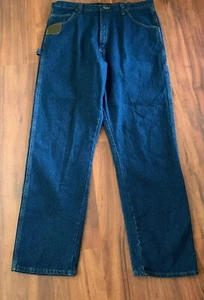 Riggs Workwear Wrangler Men’s Cordura Fabric Cargo Blue Pants Size 42 x 30 - Picture 1 of 10