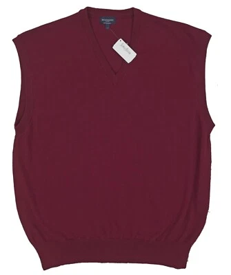 ¡NUEVO Chaleco Suéter de Golf Burberry! Lana granate grande hecha en Italia Foto 1 de 2