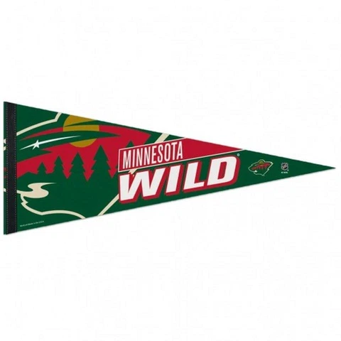 Minnesota Wild 12x30 Premium Wool Pennant [NEW] NHL Sign Banner Wall Cave Cover