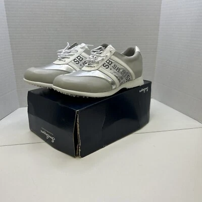 SandBaggers женщин туфли для гольфа серый белый моды комфорт спортивный размер 10 новый в коробке - Изображение 1 из 4