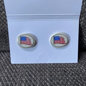 2 Lenox Amerikanische Flagge Pins - Bild 1 von 3