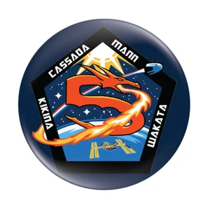 NASA Spacex Crew-5 Button Badge 58mm (2.25") Mission Patch NASA Commercial Crew - Picture 1 of 2