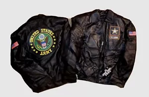 U.S. Army Lederjacke Bomberjacke Small / XS Leather Gallery Neu mit Etikett Neu mit Etikett - Bild 1 von 24