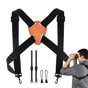 Arnés binocular óptico correa ajustable elástico, arnés de pecho para cámara - Imagen 1 de 8