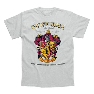 Camiseta Harry Potter Algodón SS ~ Gryffindor Gris - Imagen 1 de 1