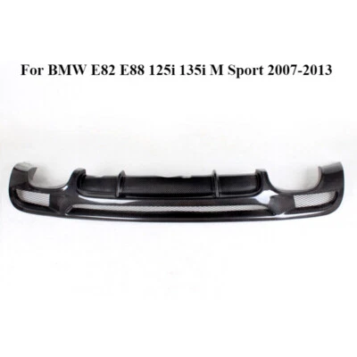 Labio difusor de parachoques trasero de fibra de carbono para BMW E82 E88 125i 135i M Sport 2007-13 Foto 1 de 4
