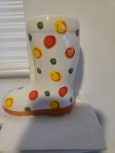 YANKEE CANDLE POLKA DOT BOOT VOTIVE HOLDER - Bild 1 von 5