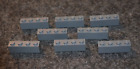 (8) 1X4 Dark Gray Standard Brick Bricks ~ Lego ~ New ~ Castle
