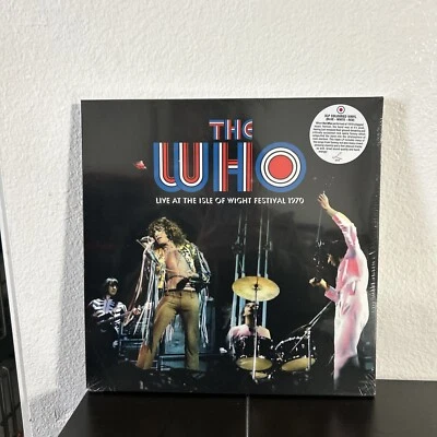 THE WHO "Live At the Isle of Wight 1970" SEALED 3 LP Set RED WHITE BLUE COLOR - Image 1 of 4