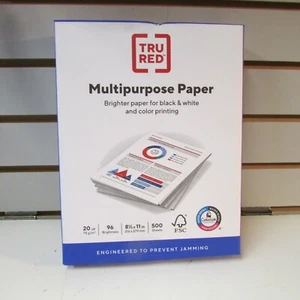 Papel multiusos TRU RED 8,5" X 11" 20 lbs. Brillo 96 500/RM 513099 - Imagen 1 de 2