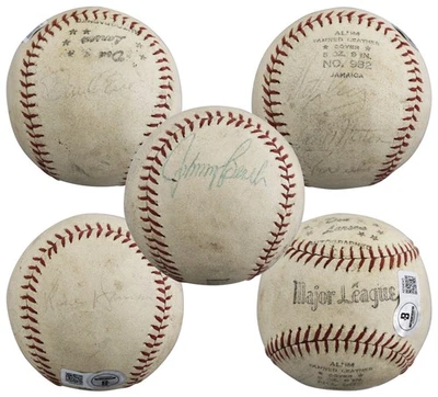 1973 Braves Niekro, Evans & Johnny Bench Signed Major League Baseball BAS LOA - Image 1 of 4
