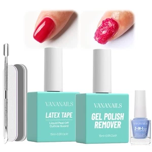 Gel Nail Polish Remover Kit: Professional Gel Polish Remover with Latex Tape ... - Picture 1 of 8