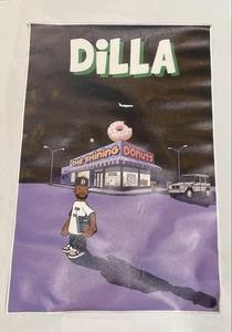 J DILLA Leinwand Poster The Shining Donuts 12×18 Zoll Hip-Hop Kunst selten - Bild 1 von 4