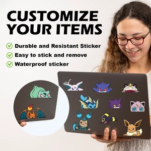 Anime Dekor Chibi Pokemon Pack Mini Peeker Auto Aufkleber Vinyl Aufkleber - Bild 1 von 8