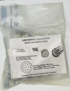 1PCS AMPHENENOL SOCAPEX FEMALE CABLE MOUNT CONNECTOR 19-PIN  SL419AR - Picture 1 of 7
