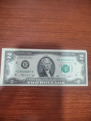 1976 Two Dollar ($2) Bill Note - H19026667A - Image 1 of 4