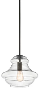 Kichler 42044OZ Everly 1-Light 12" Pendant in Olde Bronze - Picture 1 of 2