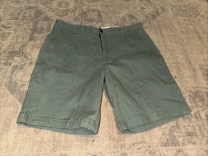 Dockers Shorts Mens Sz 34 Casual Flat Front Pockets Green - Picture 1 of 5