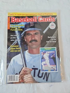 Magazine cartes de baseball juillet 1990 cartes Dwight Evans intactes - Photo 1/6