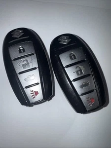 2 USED OEM  2010 2011 2012 SUZUKI KIZASHI REMOTE SMART KEY FOB  KBRTS009 888 - Picture 1 of 11