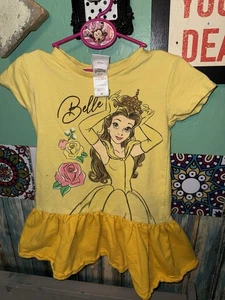 Größe 4T Mädchen Kinder gelb Belle Shirt Disney Prinzessin - Bild 1 von 10