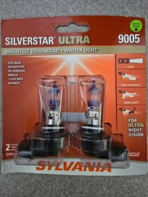 SYLVANIA 9005 SilverStar ULTRA High Performance Headlight Pair Set 2 Bulbs - Image 1 of 2