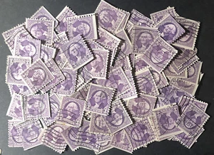 Postage Stamps For Crafting Us Used1932 3c Violet Coil P10 G.Washington100pcs. - Picture 1 of 1