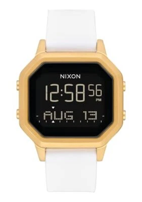 Reloj Pulsera Nixon A1211 Siren SS (Negro/Dorado/Blanco) A1211-508 de Japón Nuevo Foto 1 de 4