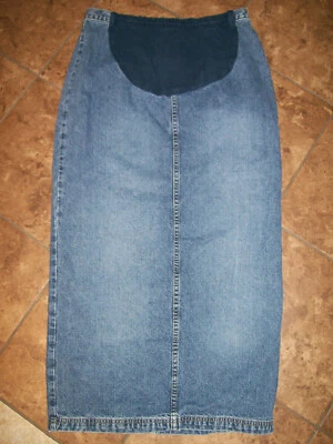 Motherhood Maternity Long Modest denim skirt sz M - Image 1 of 4