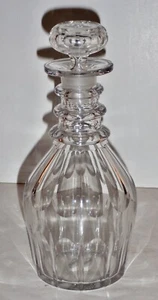 Antique 19th Century Blown Glass Ring Necked Whisky Bottle/Decanter - Picture 1 of 6